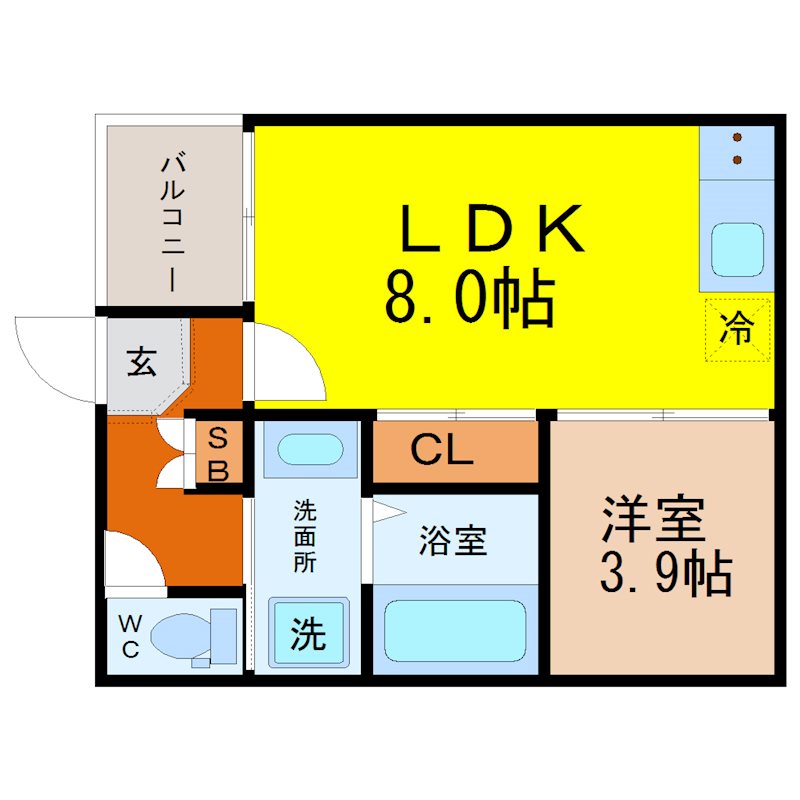 ハーモニーテラス長筬町 間取図