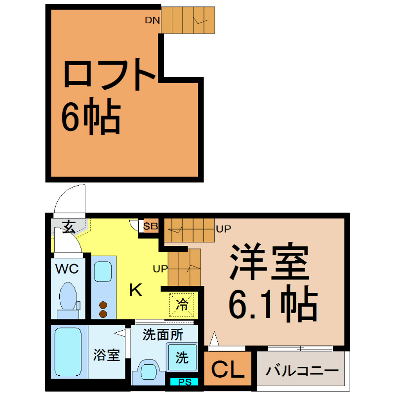 ウィルコートＩ則武 間取図