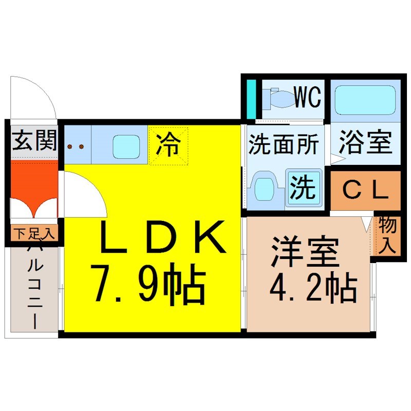 アンソレイエＳＡＫＡＥ 間取図