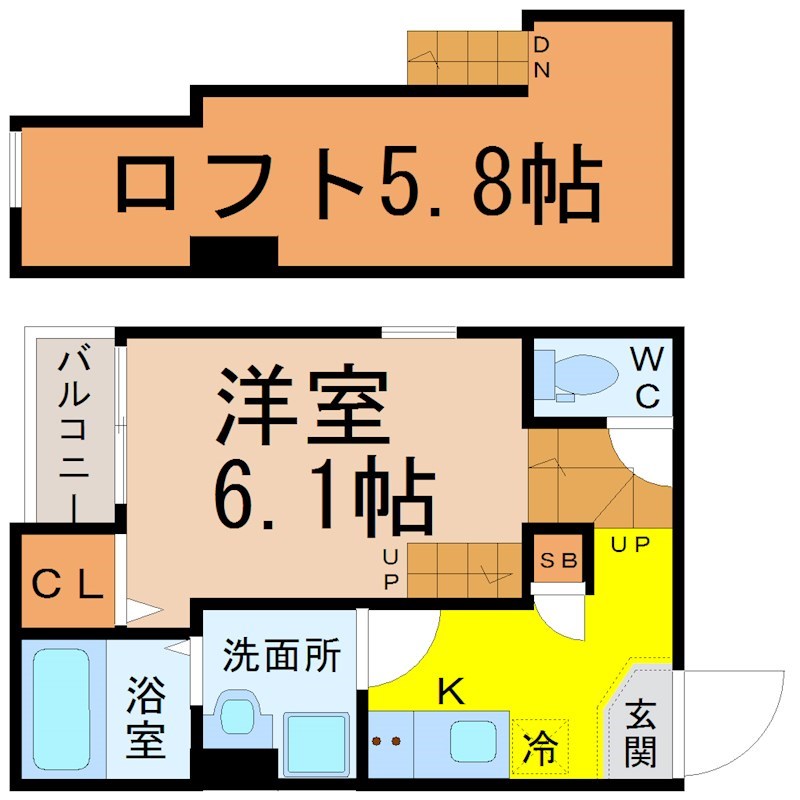 グリーンハイツ伝馬 間取図