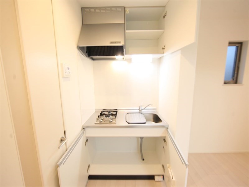 （仮称）熱田区野立町一丁目新築アパート システムキッチン（ガス2口コンロ付）