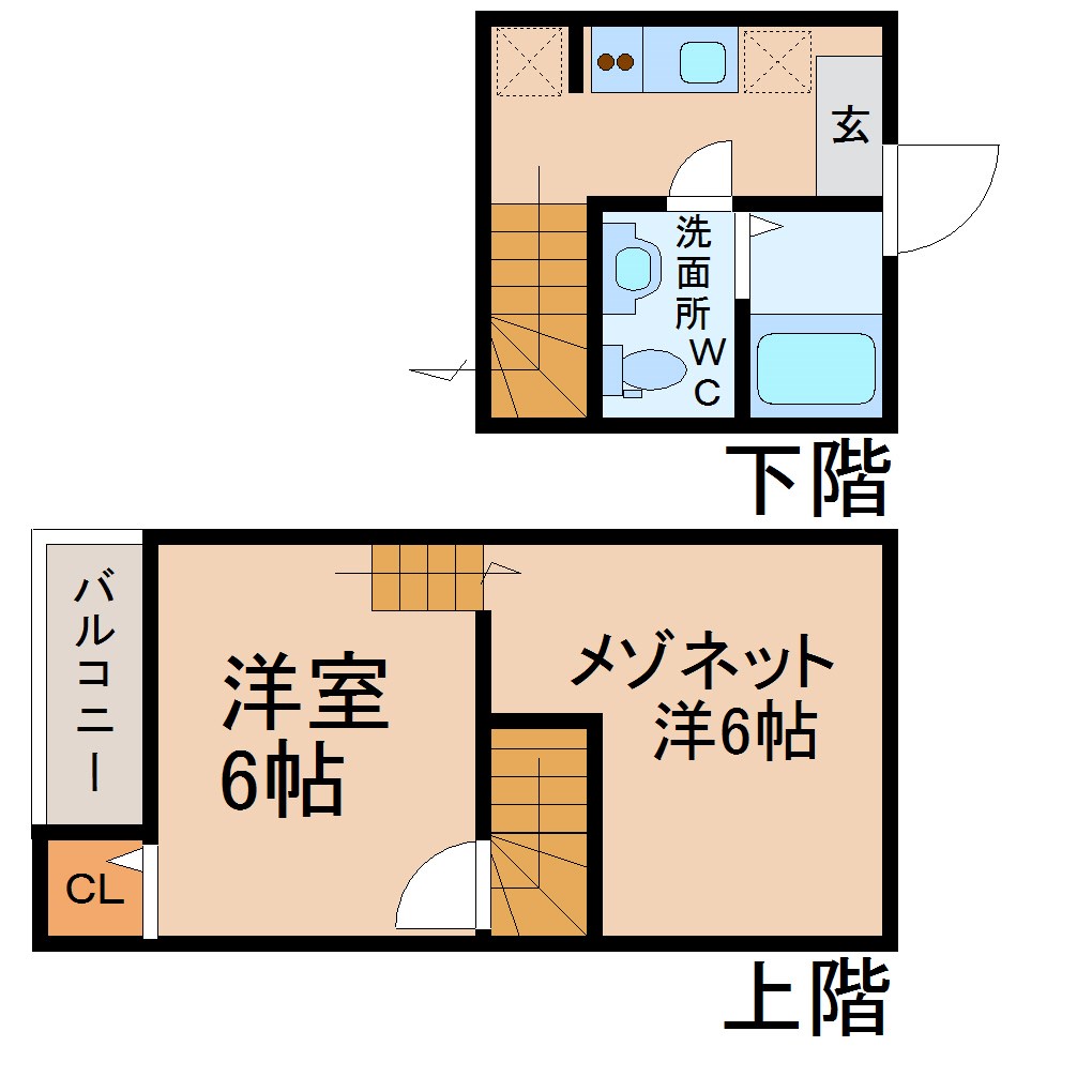 グランコンフォール米野Ⅳ 間取図