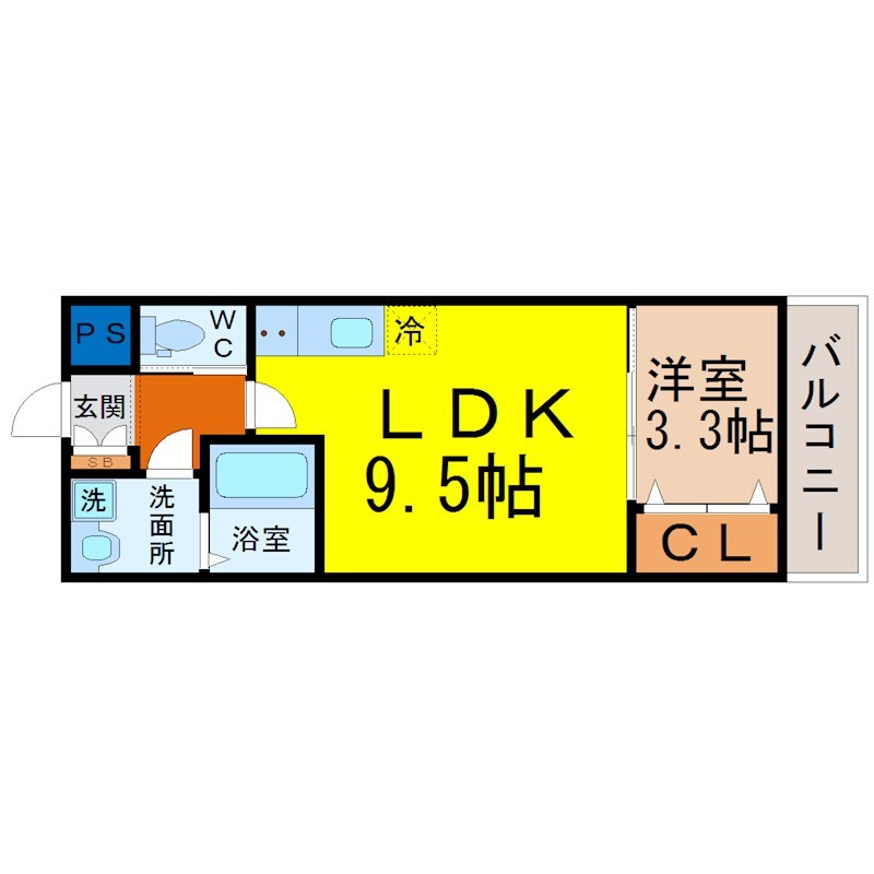 アルバーノ千種Ｓｐｉｃａ 間取図