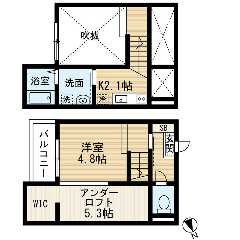 ｉ・スペース小本 間取図