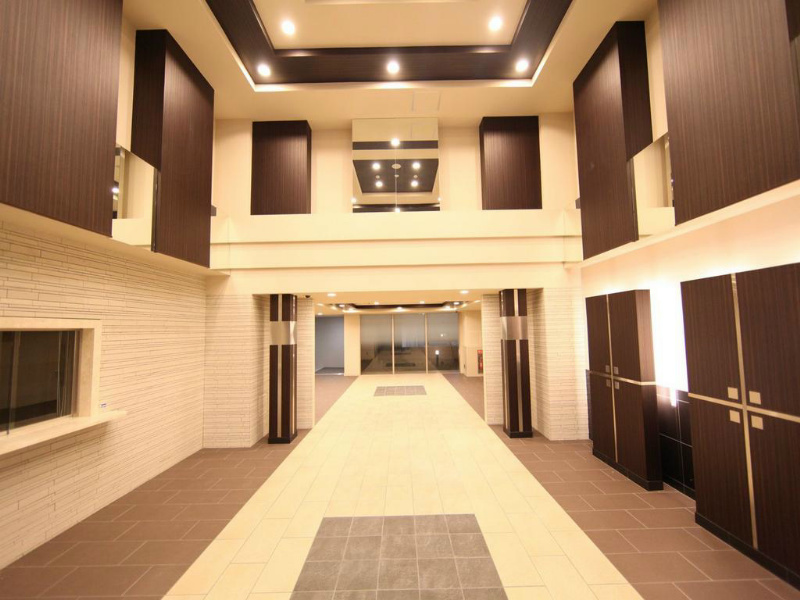 エステムプラザ名古屋駅前プライムタワー エントランス　オートロック　防犯カメラ　宅配ＢＯＸ