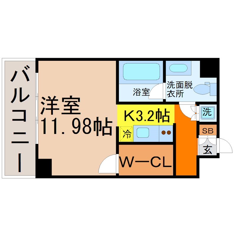 エルブ浄心 洋室11.98帖  ウォークインクロゼット付