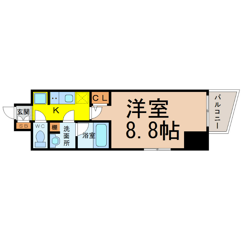 エルスタンザ徳川 間取図