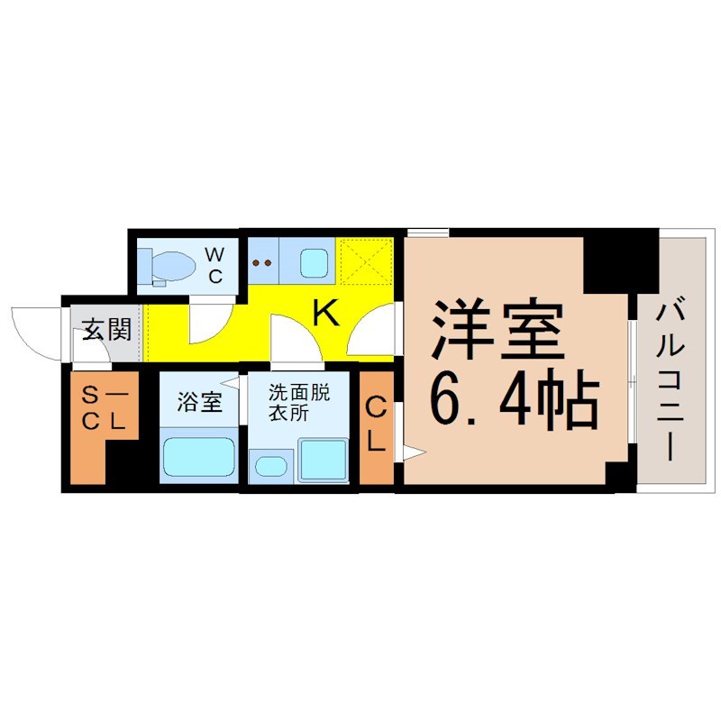 エスリード名古屋ＳＴＡＴＩＯＮ　ＷＥＳＴ 間取図