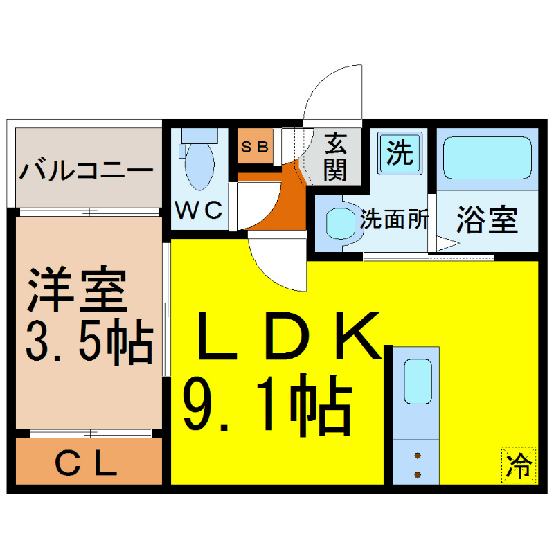Regalest Preston Morishita（レガリストプレストンモリシタ） 間取図