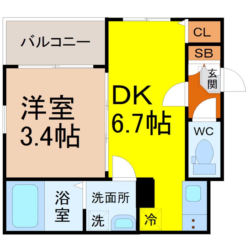 ハーモニーテラス城東町Ⅰ 間取図