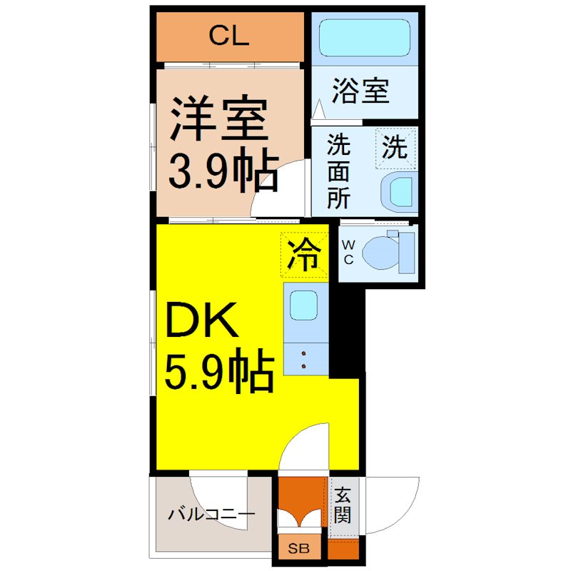 LA VIERE 志賀本通（ラヴィエール） 間取図
