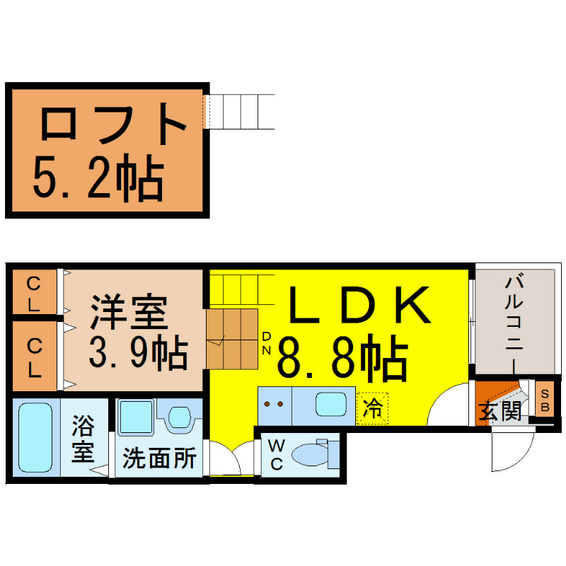 ＳＡＩＳＯＮ　ＮＯＵＶＥＬＬＥ（セゾンヌヴェル） 間取図