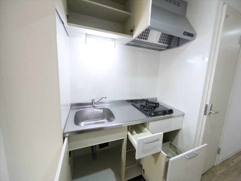 グランドコスモス システムキッチン（ガス2口）冷蔵庫・レンジ等ご用意できます