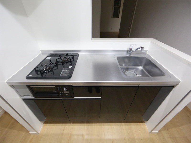 グランレーヴ金山 システムキッチン（ガス2口コンログリル付）対面式キッチン