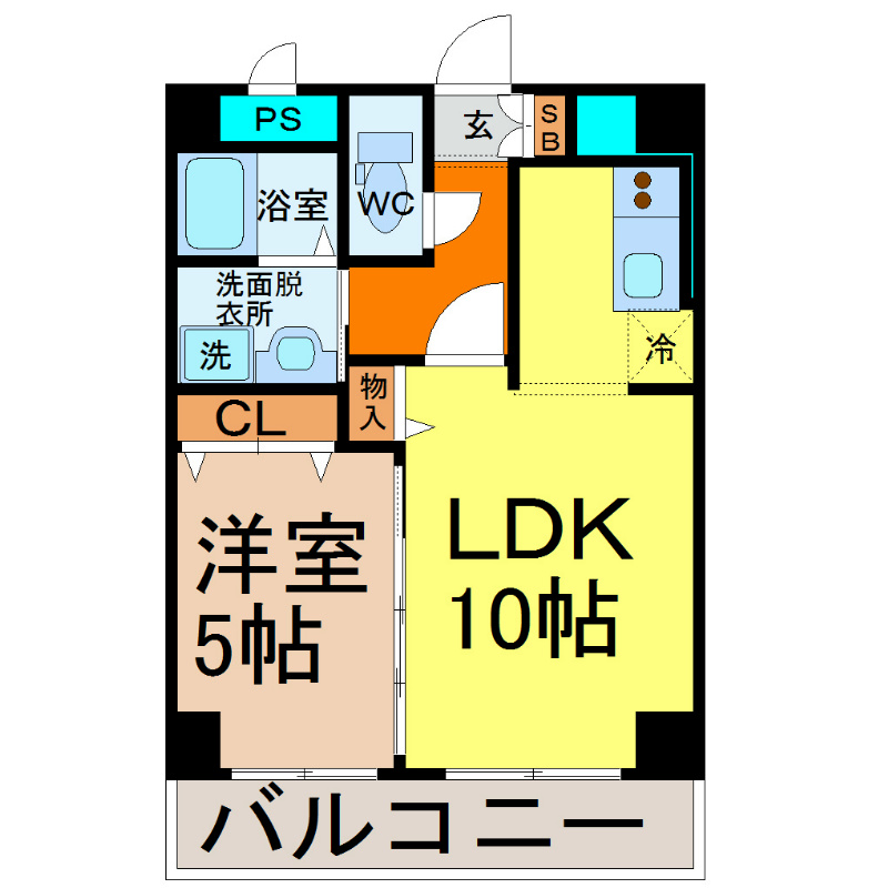 ＫＩＲＡＫＵマンション（キラクマンション） 間取り　ＬＤＫ10帖　洋室5帖