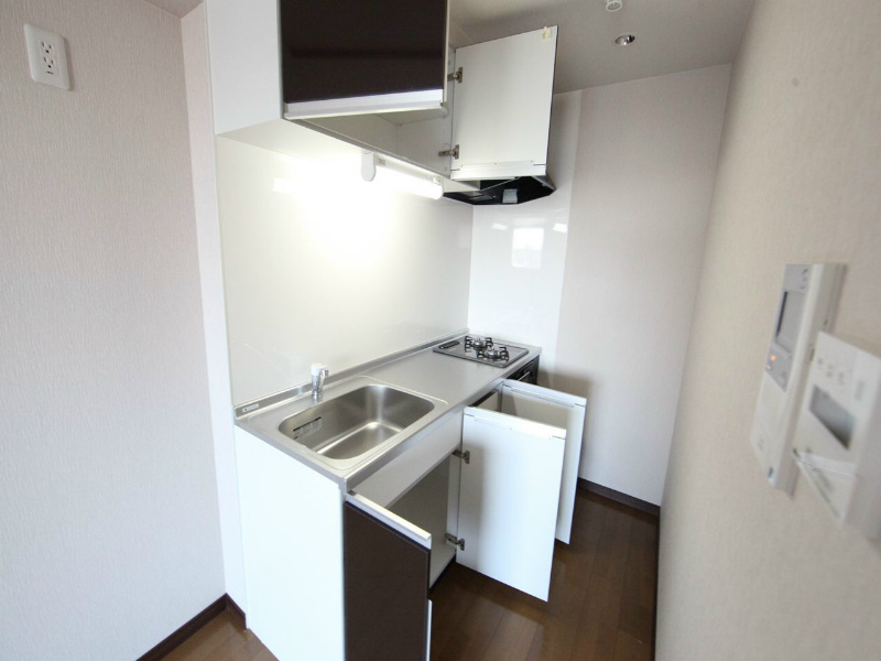 ＫＩＲＡＫＵマンション（キラクマンション） システムキッチン（ガス2口グリル）冷蔵庫レンジ等用意できます