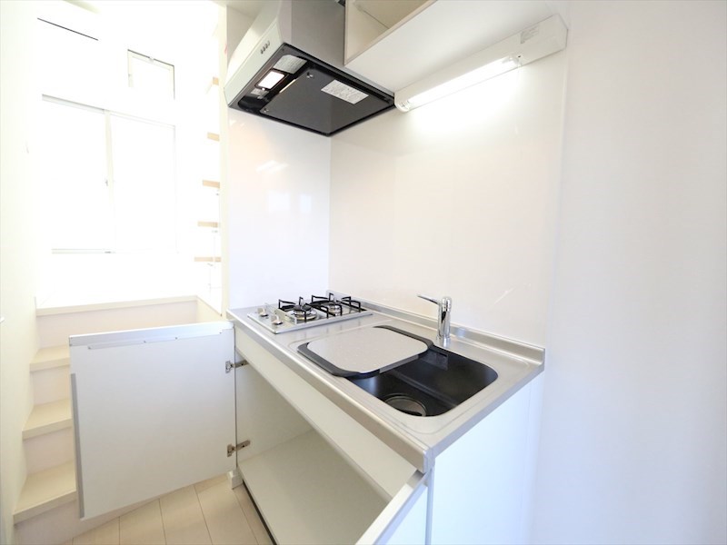 Ｌｏｆｔ9金山 システムキッチン（ガス2口コンロ付）