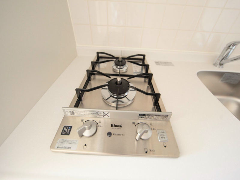 プレサンス名古屋STATIONディーヴァ システムキッチン（ガス2口）冷蔵庫・レンジ等ご用意できます