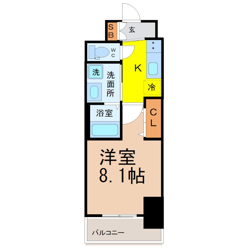 エステムコート名古屋今池アーバンゲート 間取図
