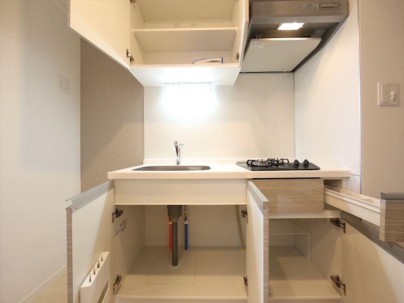 ステージグランデ山王 システムキッチン　2口ガスコンロ