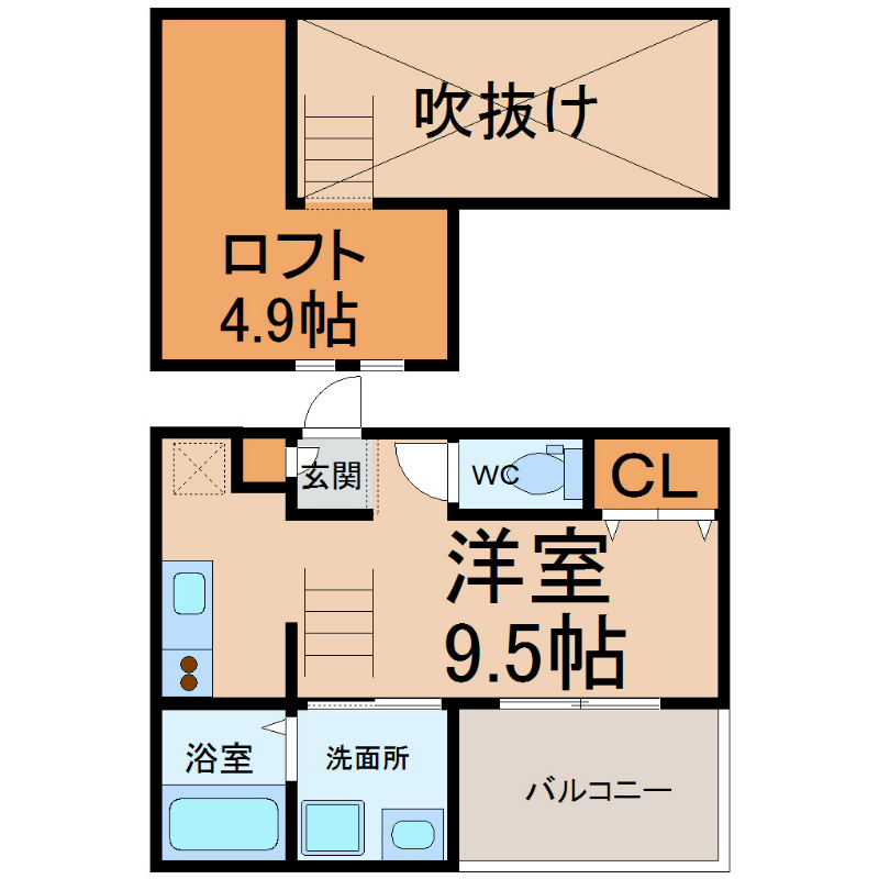 ＦｏｒｔｅI（フォルテ1） 間取図