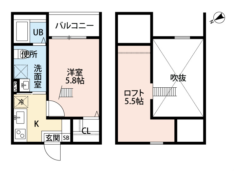 Ｅｎｄｏｒ鳴海（エンドア鳴海） 間取図　家具家電ご用意できます