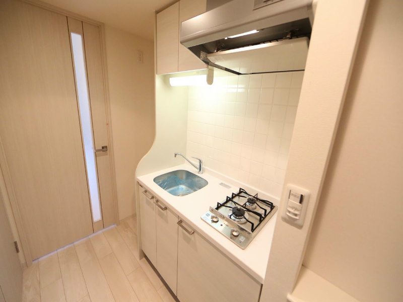プレサンス久屋大通セントラルパーク システムキッチン（ガス2口コンロ付）