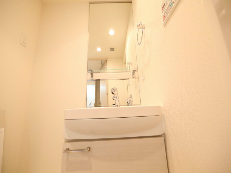 プレサンス久屋大通セントラルパーク 脱衣所　独立洗面台（シャンプードレッサー付）収納スペース有