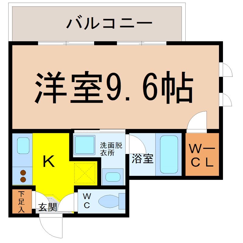 フローラル東別院 間取り　家具家電ご用意できます