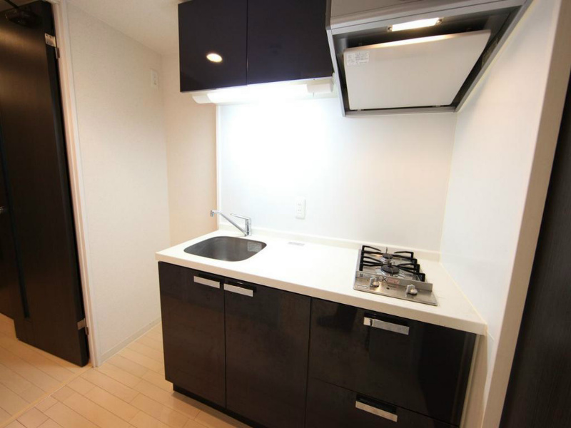 レジディア白壁 システムキッチン（ガス2口）冷蔵庫・レンジ等ご準備できます