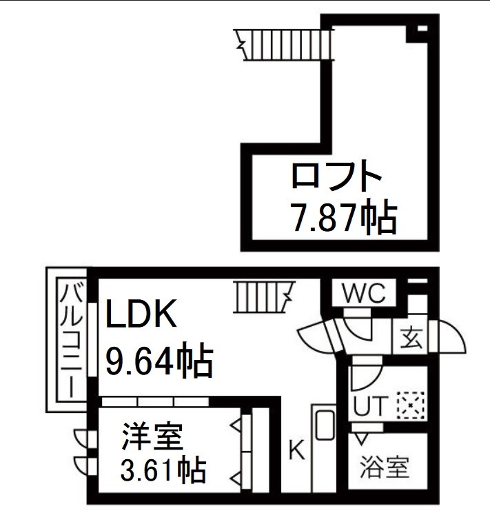 Ａｍｐｉｏ志賀本通 間取図　光インターネット無料　家具家電ご用意できます