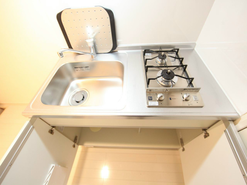 La Casa大曽根 システムキッチン（ガス2口）冷蔵庫・レンジ等ご用意できます