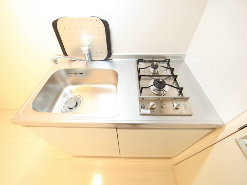 La Casa大曽根 システムキッチン（ガス2口）冷蔵庫・レンジ等ご用意できます