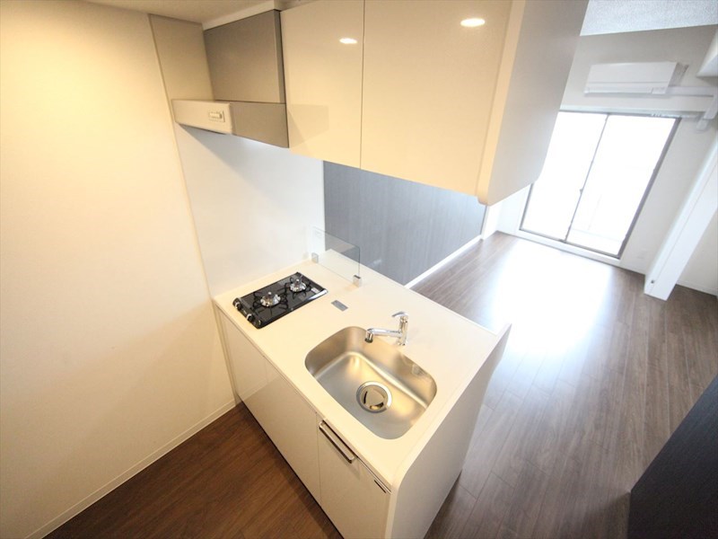 ディアレイシャス浅間町 システムキッチン（ガス2口コンロ付）カウンターキッチン