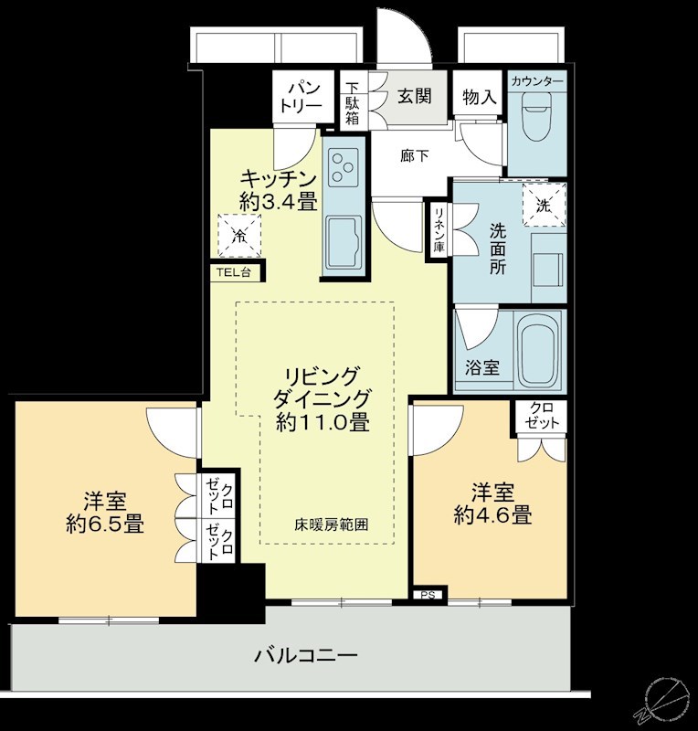 ヴィークタワー名古屋東別院 間取図