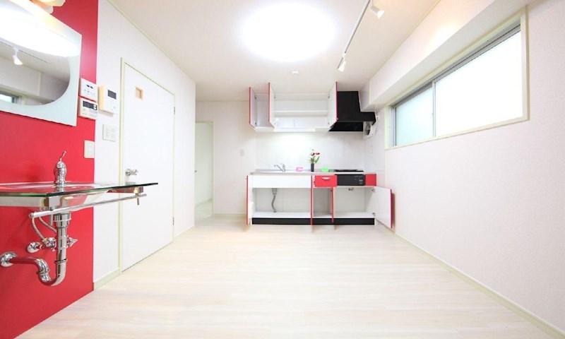 第七加藤ビル LDK7帖　システムキッチン（2口ガスコンロ）