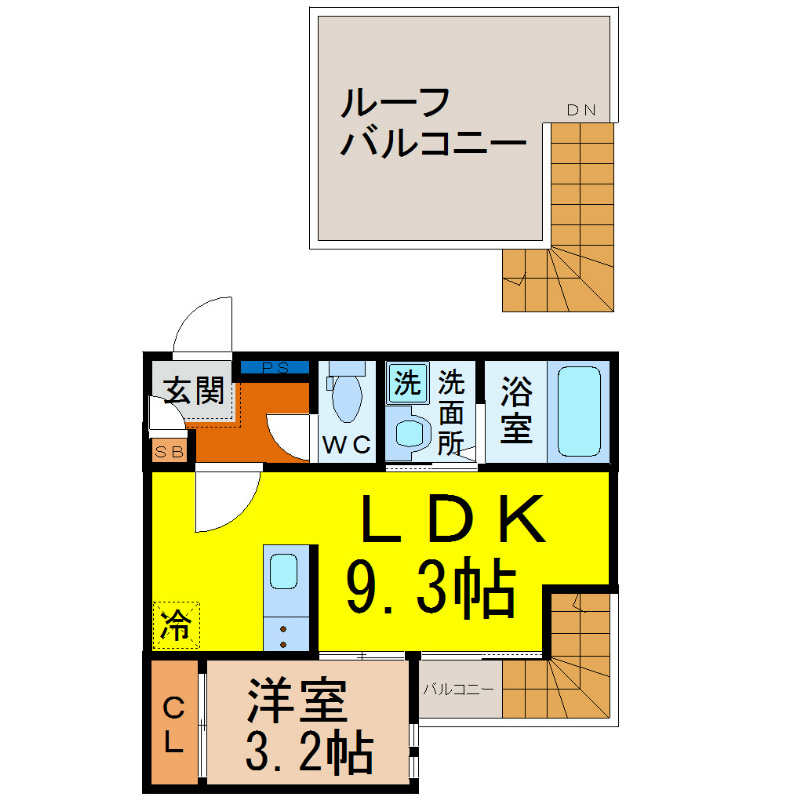 Grandtic Preston Morishita（グランティックプレストンモリシタ） 間取り