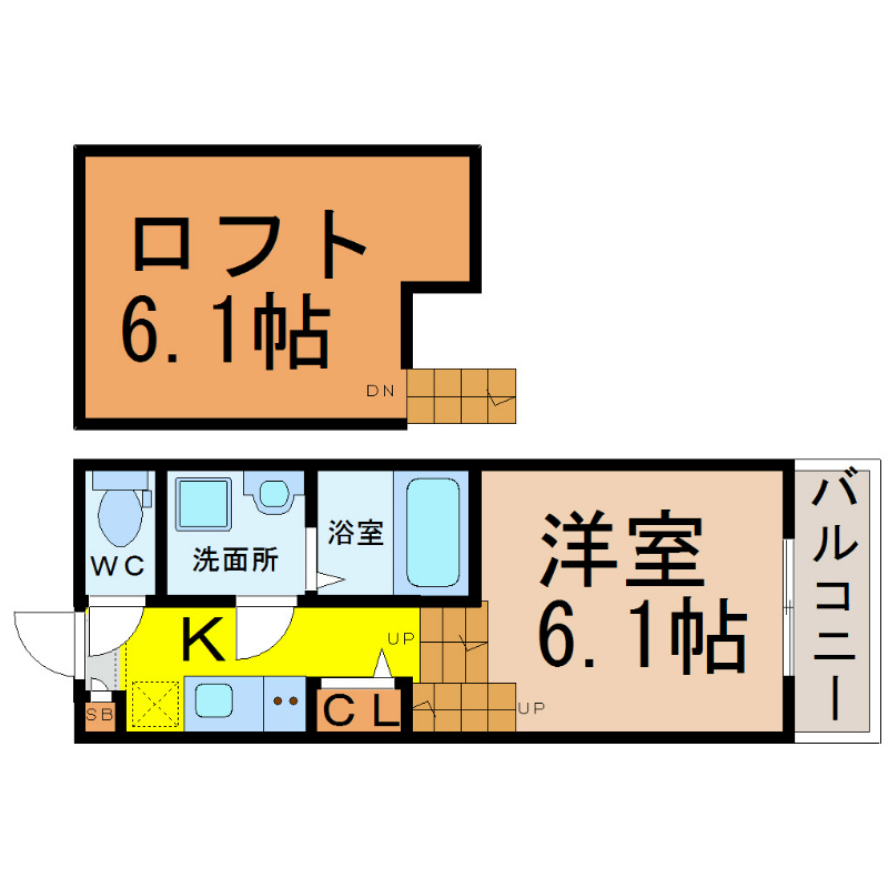 ＢＥＡＭ　ＭＥＩＥＫＩ（ビームメイエキ） 間取図　家具家電ご用意できます