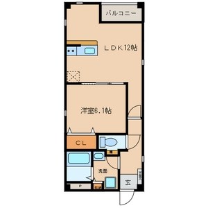 ＬＵＣＥII（ルーチェツー） 間取図　ＬＤＫ12帖　洋室6.1帖