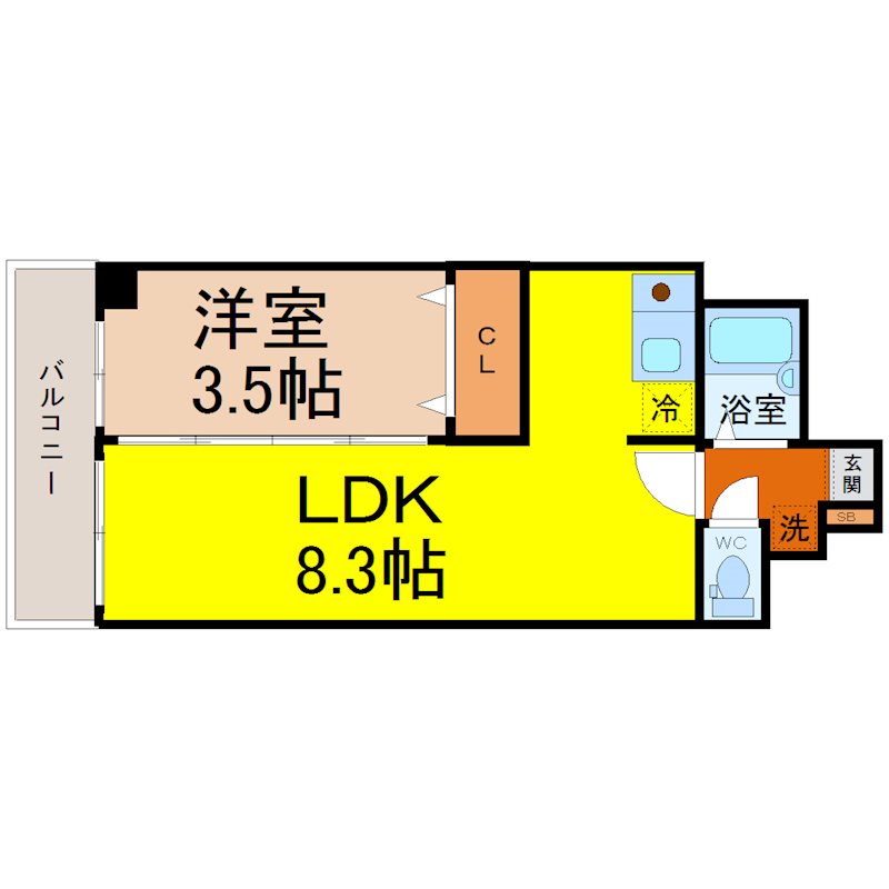 Ｘ－ＯＶＥＲ21覚王山 間取図