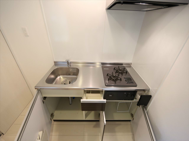 アーバンレックス名古屋南 システムキッチン（ガス2口）冷蔵庫レンジご用意できます