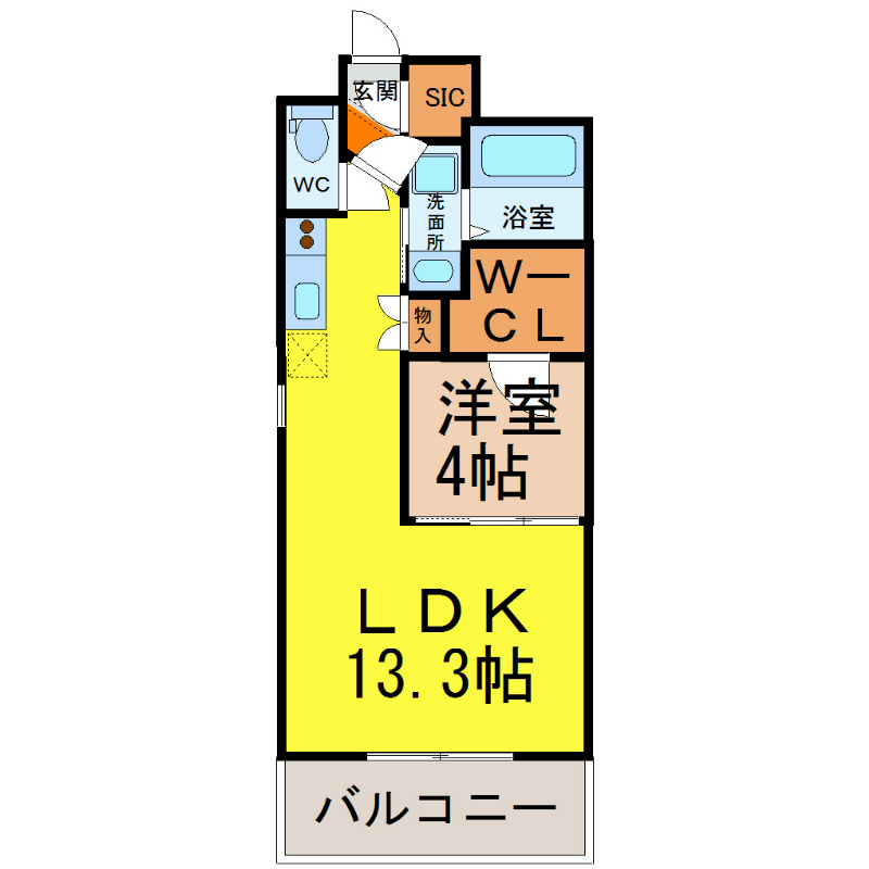 グランドソレイユ名駅 間取図