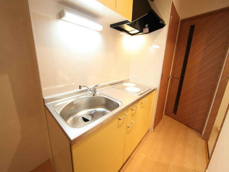 グランドソレイユ名駅 システムキッチン（ＩＨ2口）冷蔵庫・レンジ等ご用意できます