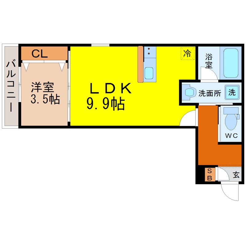 ジュネス桜駅前 間取図