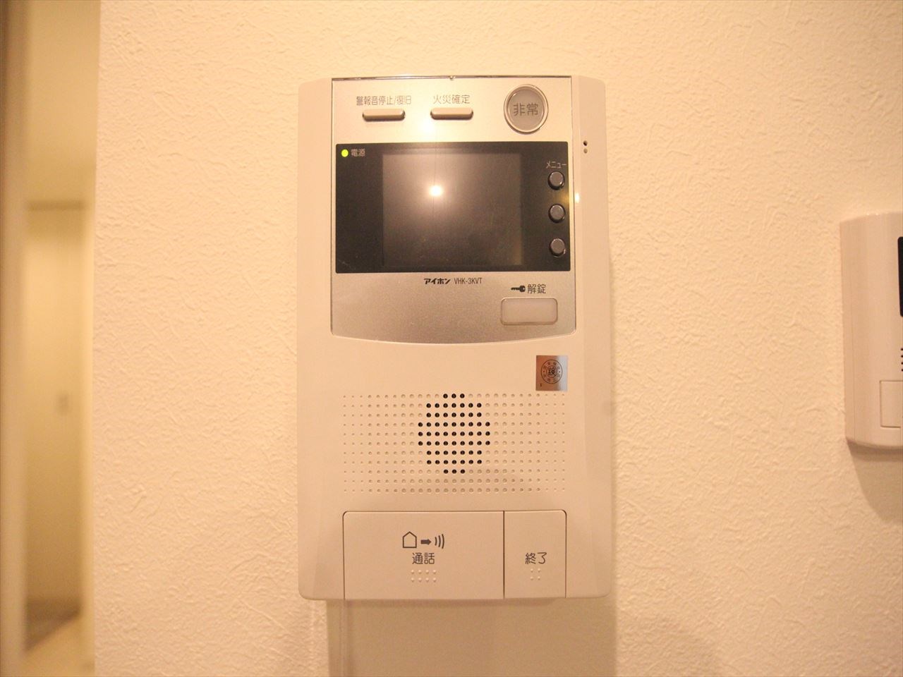 白壁リンクス ＴＶモニター付インターホン
