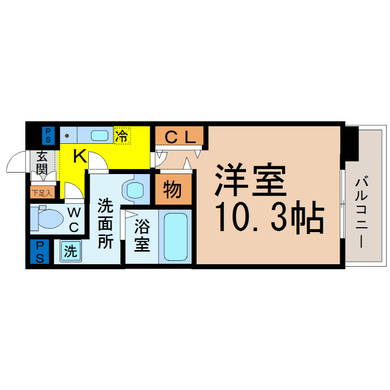 グレンパーク今池南WEST 間取図