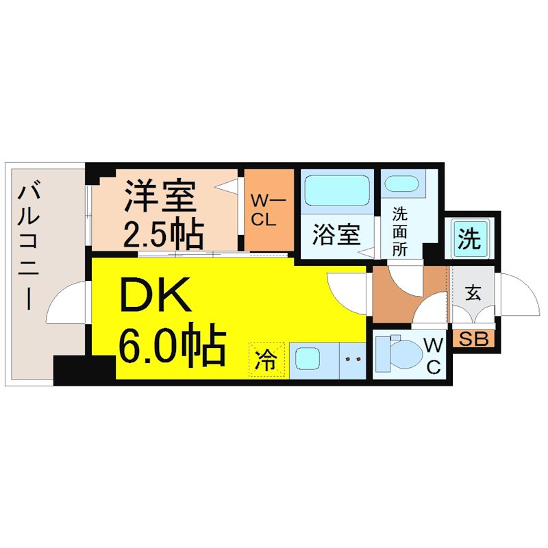 エスリード池下レスティア 間取図