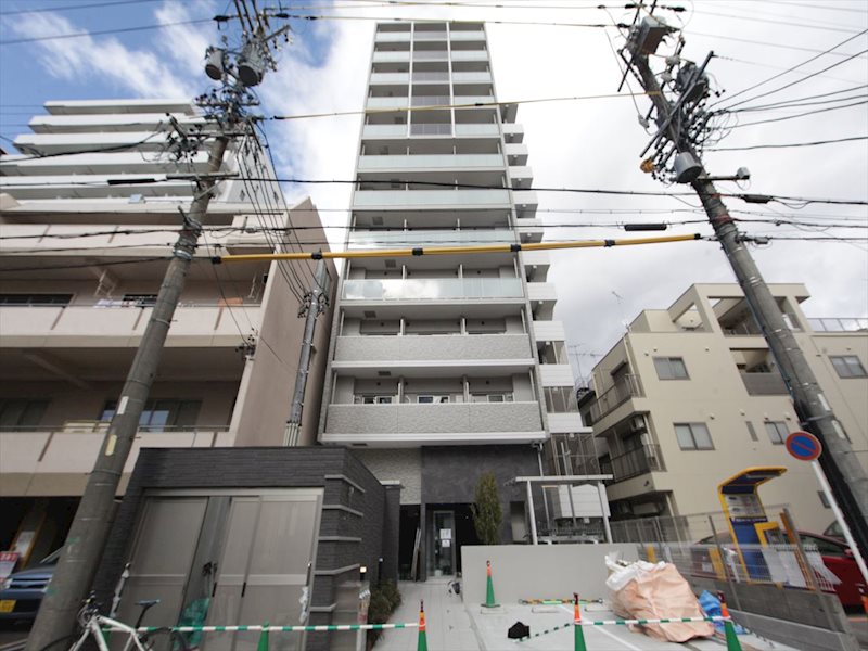 エスリード池下レスティア 外観　オートロック防犯カメラＴＶモニターホン宅配ＢＯＸ完備