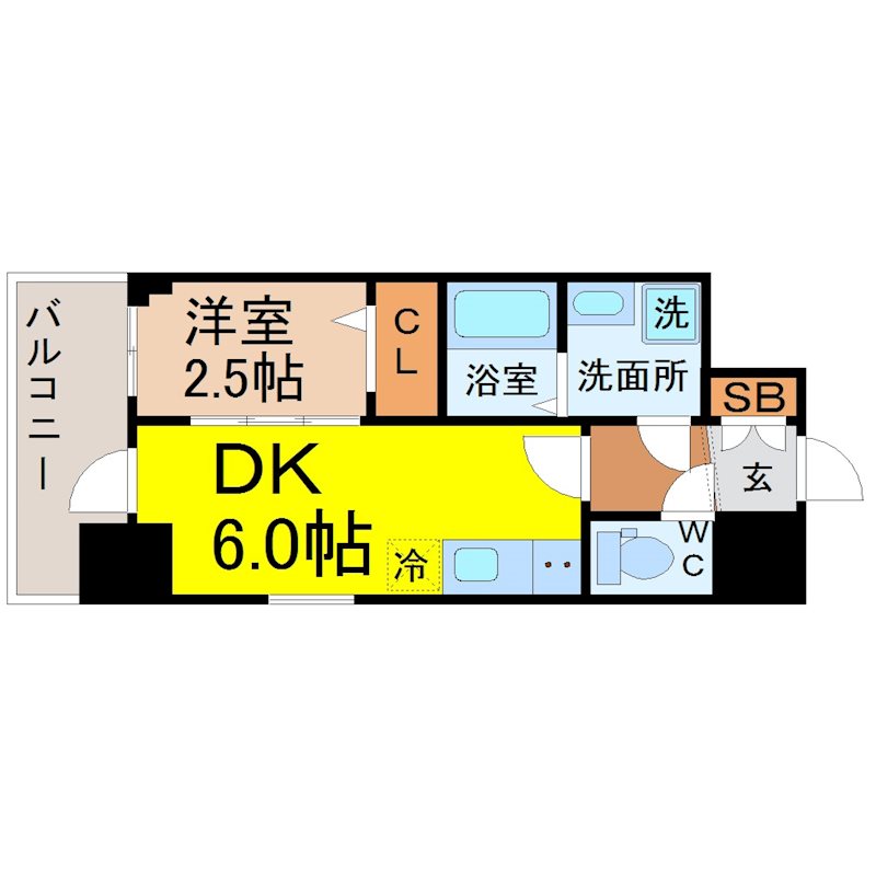 エスリード池下レスティア 間取図