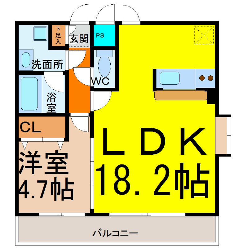 ＧＬＡＤＷＩＮ山王（グラッドウィン山王） 間取図